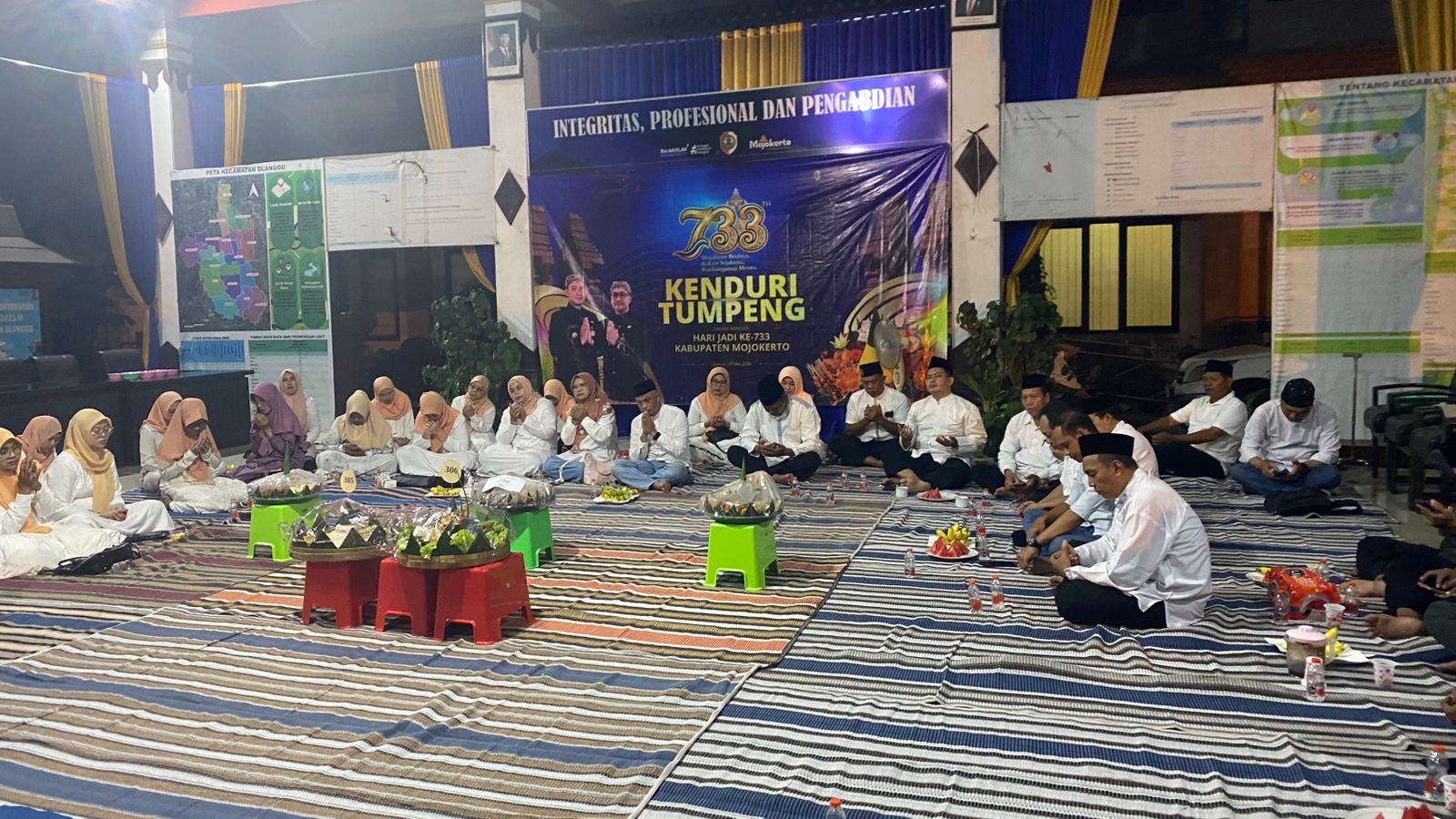 Kenduri Tumpeng di Pendopo Kecamatan Dlanggu, Wujud Syukur dan Kebersamaan dalam Peringatan Hari Jadi Kabupaten Mojokerto ke-733 Tahun 2026